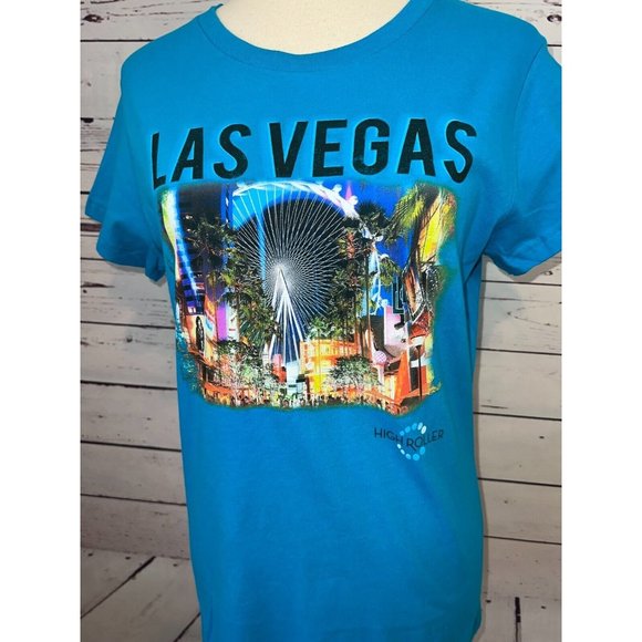 NWT Las Vegas Nevada Large high roller Coaster Graphic Tee Shirt T-Shirt Gift‎ - Picture 8 of 11